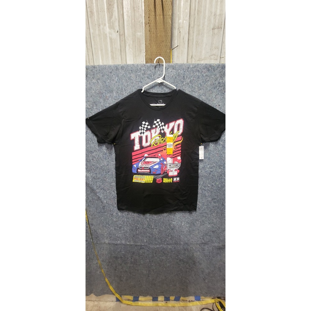 Hello Kitty Unisex Black w/Multi-color‎ T-Shirt Size L (42-44)